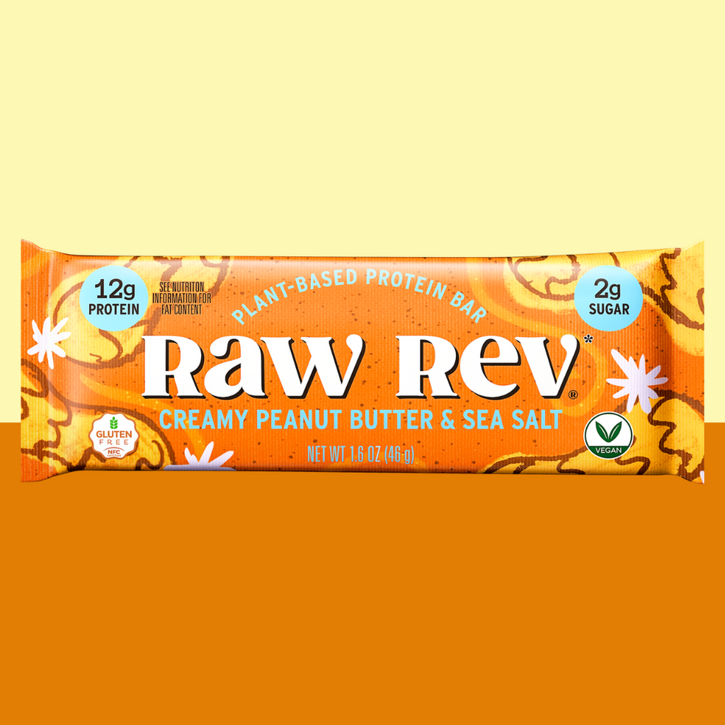 Raw Rev Creamy Peanut Butter and Sea Salt Protein Bar - Add to your Oh Goodie snack box today