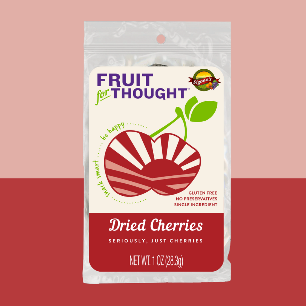 Sigona Fruit For Thought Organic Dried Bing Cherries - add to your oh goodie snack box today