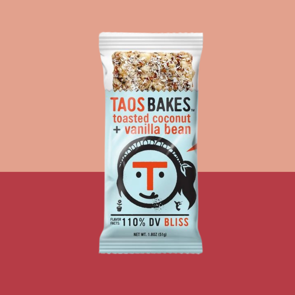 Taos Bakes Toasted Coconut and Vanilla Bean Bar - add to your Oh Goodie! snack box