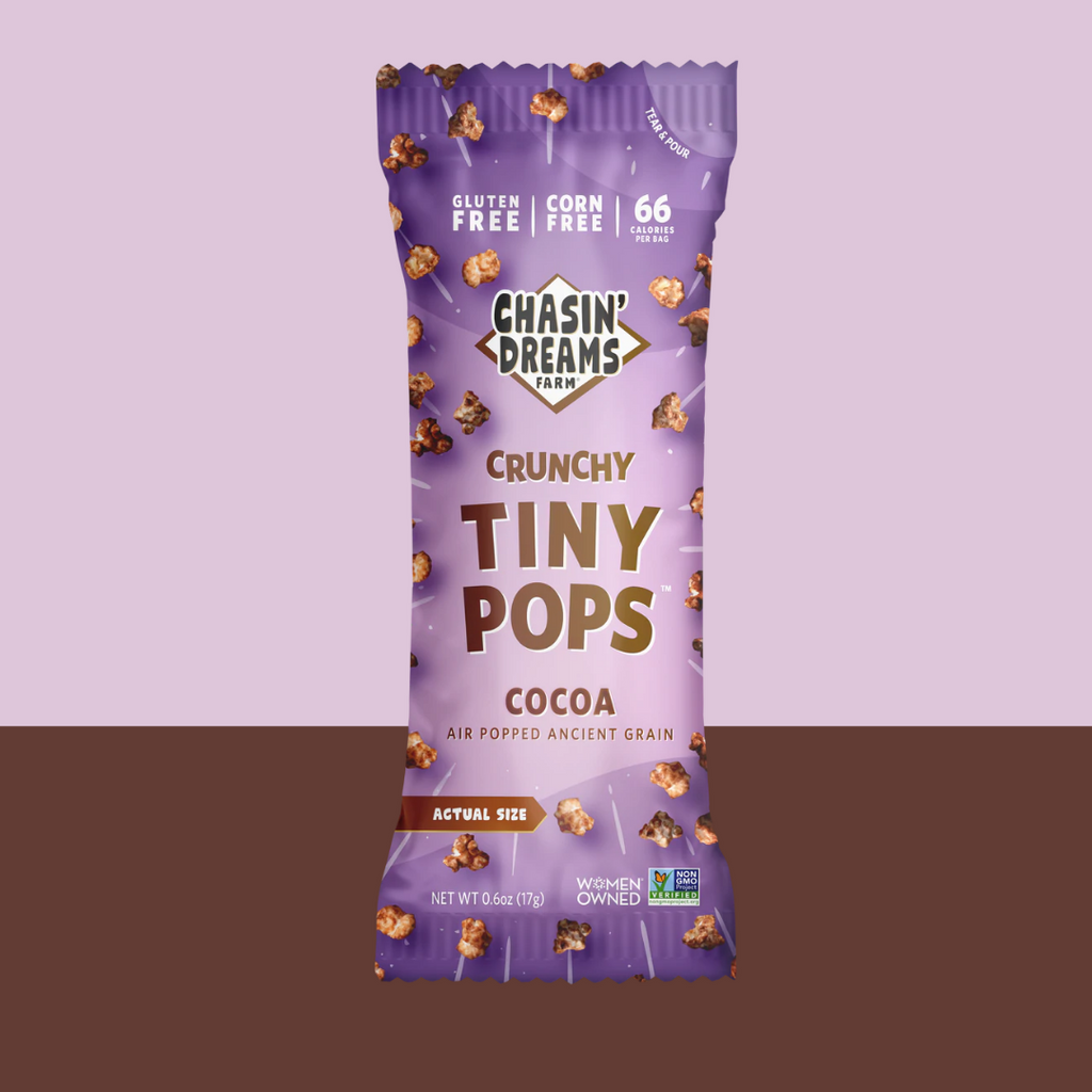 Chasin dreams crunchy tiny pops cocoa - add them to your snack box
