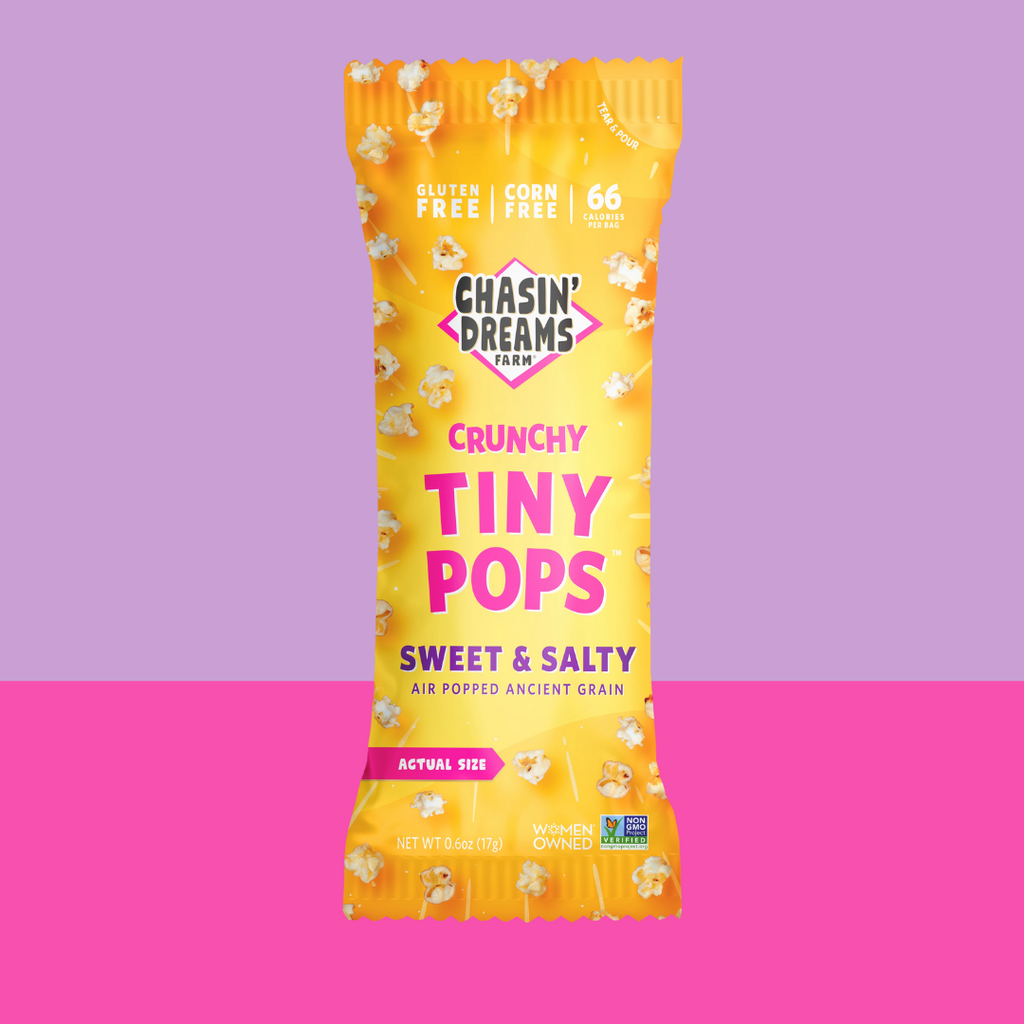 Chasin Dreams Crunchy Tiny Pops Sweet and Salty - add to your Oh Goodie! snack box
