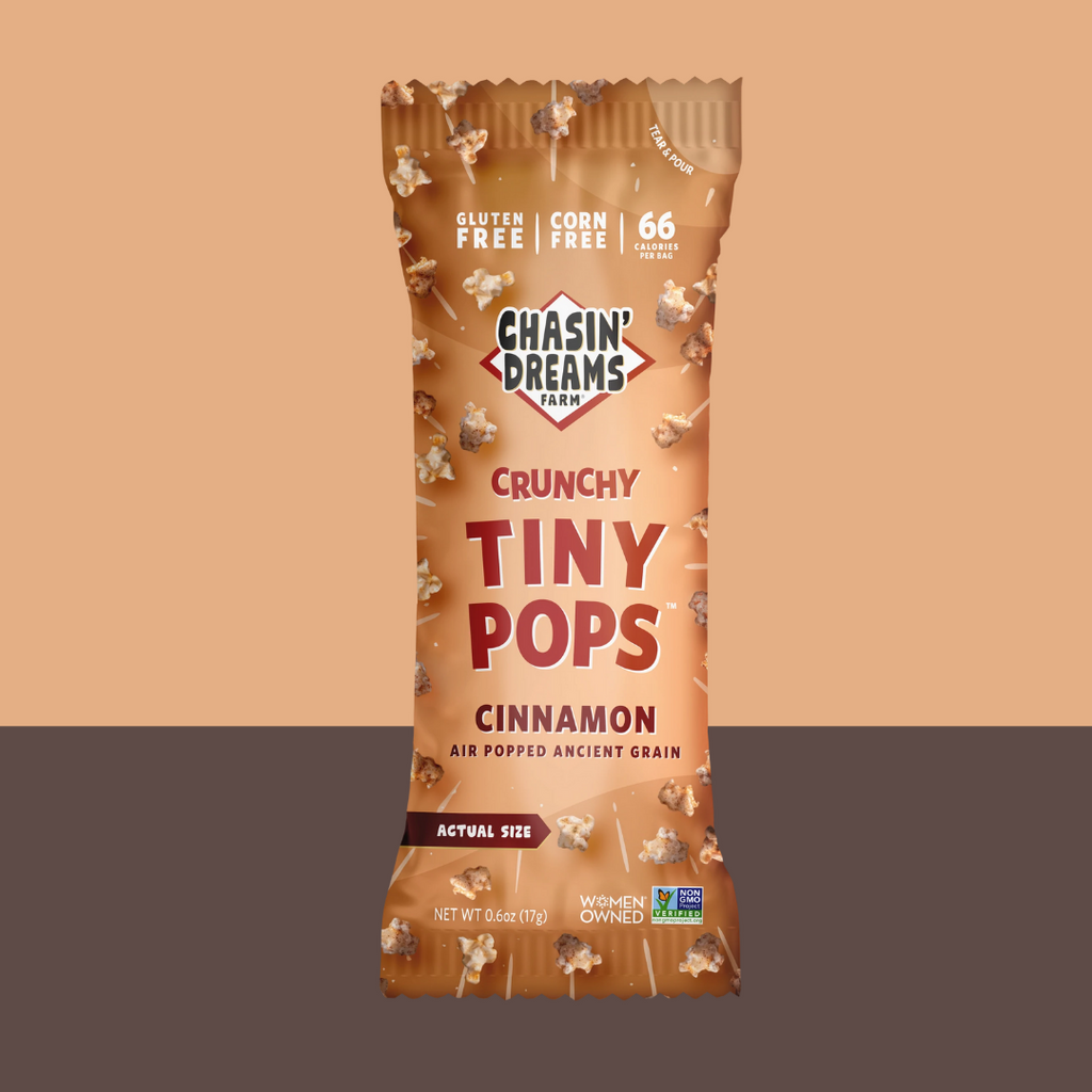 Chasin Dreams Crunchy Tiny Pops Cinnamon - add to your snack box