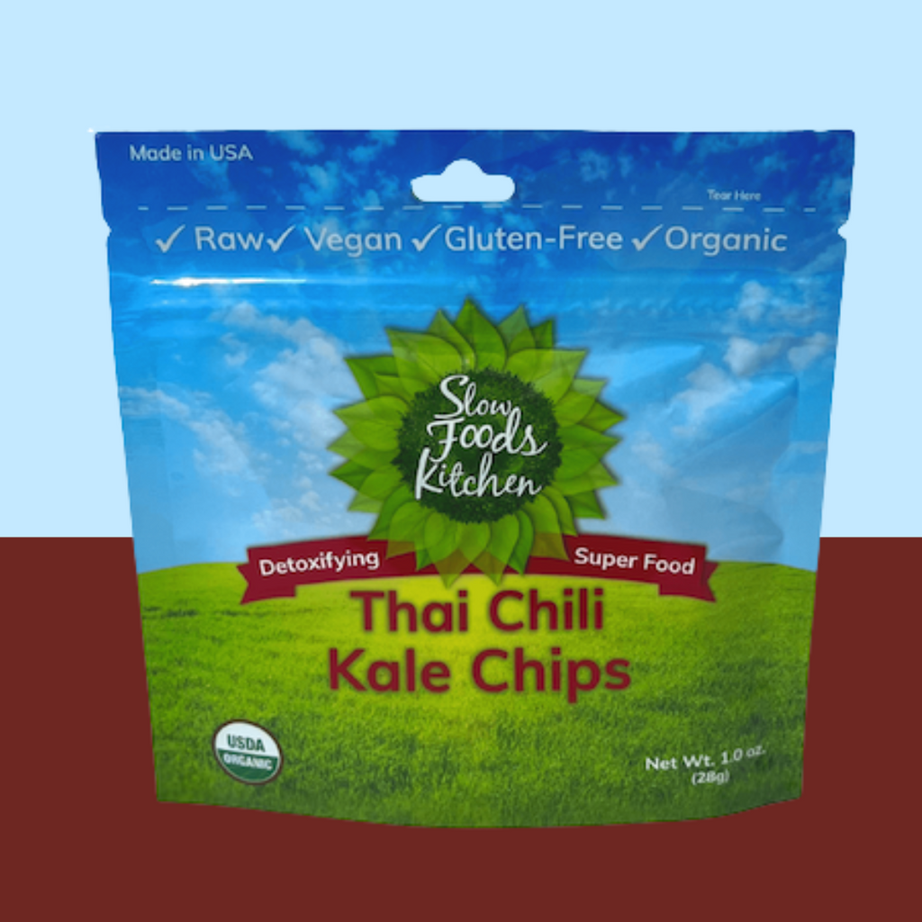 Slow Foods Kitchen 1oz Thai Chili Kale Chips - add to your snack box