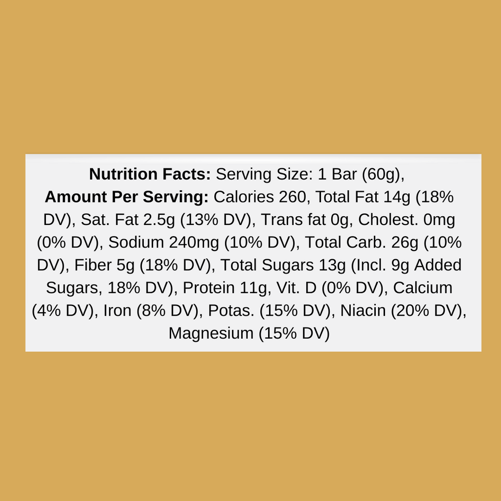 Big Spoon Roasters Apricot Pepita bar nutrition facts - add bar to your Oh Goodie! snack box