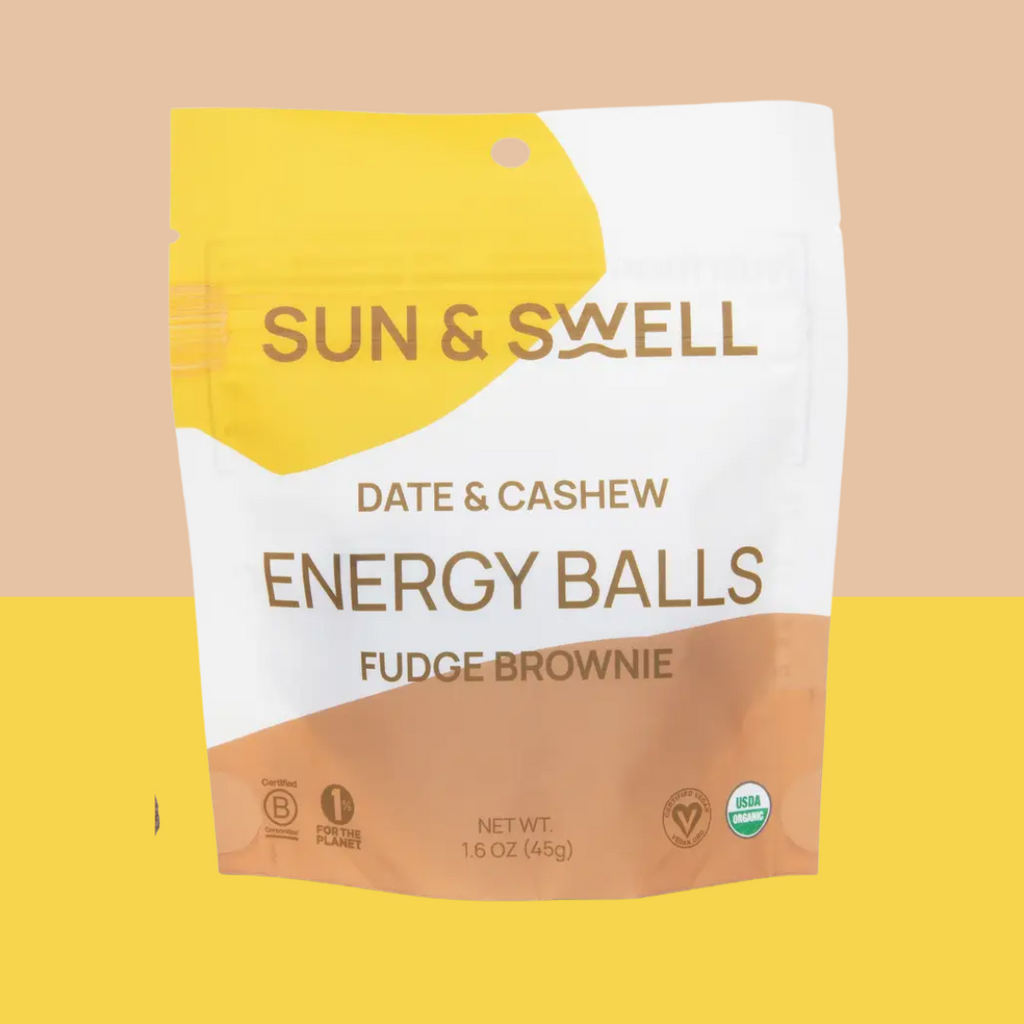 Sun & Swell Date & Cashew Energy Bites Fudge Brownie - Add to your Oh Goodie snack Box today!
