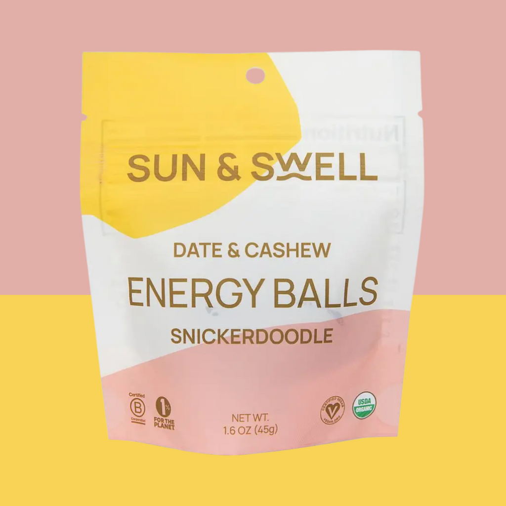 Sun & Swell Date & Cashew Energy Balls Snickerdoodle - Add to your Oh Goodie snack Box today! 